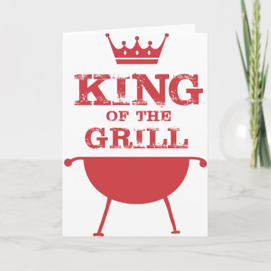 Carte Roi Du Grill, Rouge (Devant)