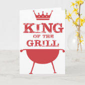 Carte Roi Du Grill, Rouge (Fleur jaune)