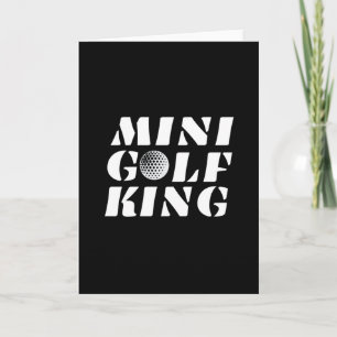 Carte Roi du minigolf Vainqueur de minigolf Champion Gag