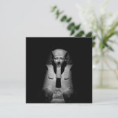 Carte Roi pharaon noir et blanc (Debout devant)