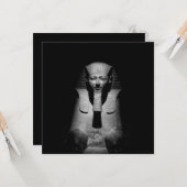 Carte Roi pharaon noir et blanc (Devant/Arrière en situation)