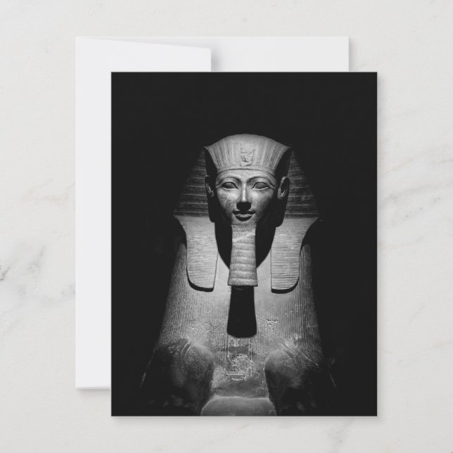 Carte Roi pharaon noir et blanc (Devant)