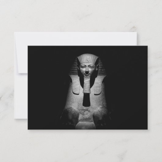 Carte Roi pharaon noir et blanc (Devant)