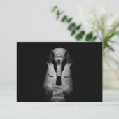Carte Roi pharaon noir et blanc (Debout devant)