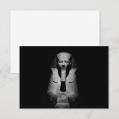 Carte Roi pharaon noir et blanc (Devant / Derrière)