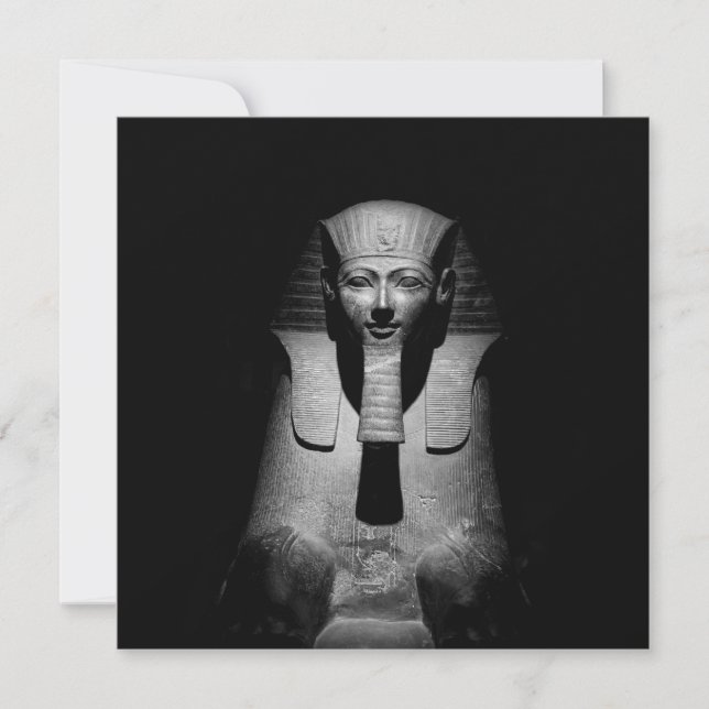 Carte Roi pharaon noir et blanc (Devant)