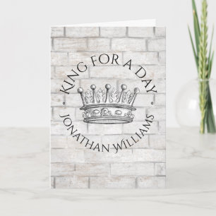 Carte Roi pour une Couronne de jour avec Fête des pères 