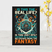 Carte Role Playing Game Rpg Master D20 Tabletop Funny Rp (Fleur jaune)