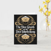 Carte Role Playing Gamer Rpg Master D20 Tabletop Funny R (Fleur jaune)