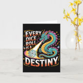 Carte Role Playing Gamer Rpg Master D20 Tabletop Funny R (Fleur jaune)