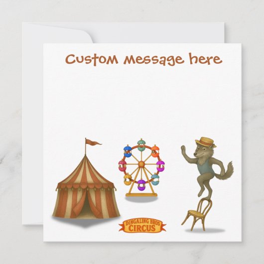 Carte Rolf wolf balancing act (Devant)