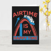 Carte Roller Coaster Funny Amusement Park Gift (Fleur jaune)