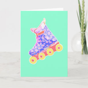Carte Rollerblade en Pastel
