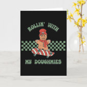 Carte Rollin Avec Mes Potes Rétro Gingerbread Man Ska (Fleur jaune)