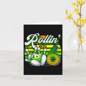 Carte Rollin' Into 7 Bowling Anniversaire 7e Bowler Anni (Fleur jaune)