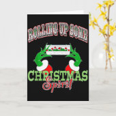 Carte Rolling Up Some Christmas (Fleur jaune)