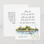 Carte Romains 15:13 Dieu de l'Espoir Bible Chrétienne Ca (Devant / Derrière)