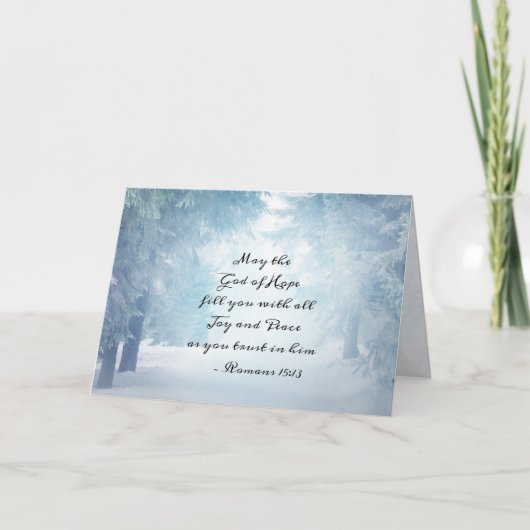 Carte Romains 15:13 Le Dieu de l'Espoir (Devant)