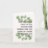 Carte Romains 8:28 (Devant)