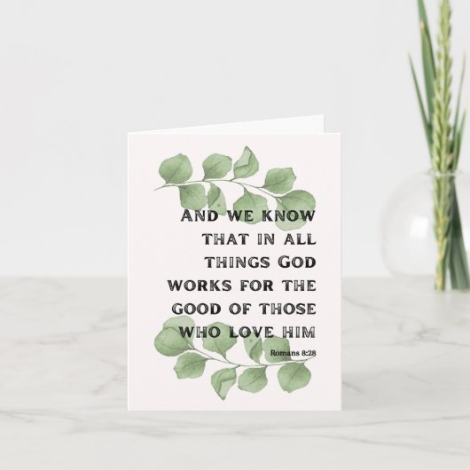 Carte Romains 8:28 (Devant)