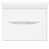 Carte Romance avec une Forêt Magique (Intérieur Horizontal (Bas))