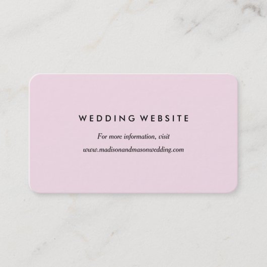 Carte Romance chic de site Web de | (Devant)