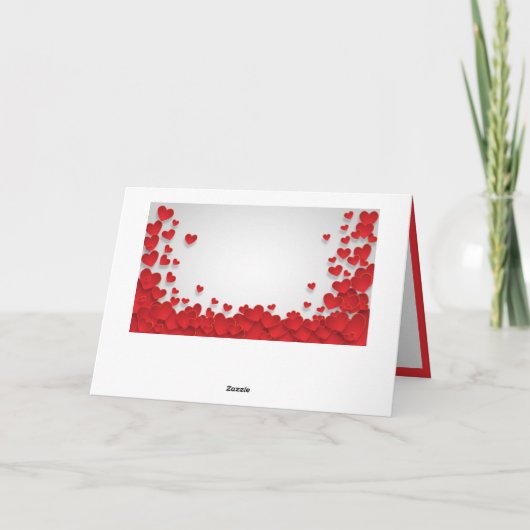 Carte Romance & Cœurs Rouges pour la Saint-Valentin (Dos)