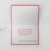 Carte Romance & Cœurs Rouges Saint-Valentin (Intérieur)