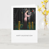Carte Romance dans la forêt des contes de fées (Fleur jaune)