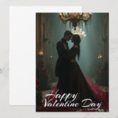 Carte Romance dans la salle Rose pour la Saint Valentin (Devant / Derrière)