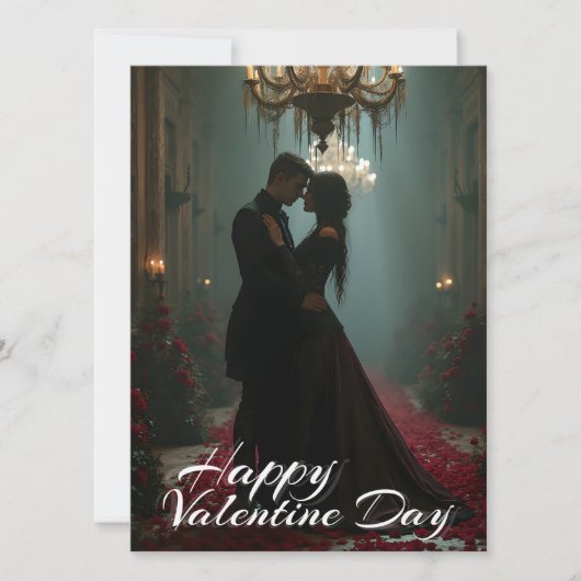 Carte Romance dans la salle Rose pour la Saint Valentin (Devant)