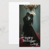 Carte Romance dans la salle Rose pour la Saint Valentin (Devant / Derrière)