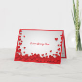 Carte Romance de la Saint-Valentin Amour & Cœurs Rouges (Devant)