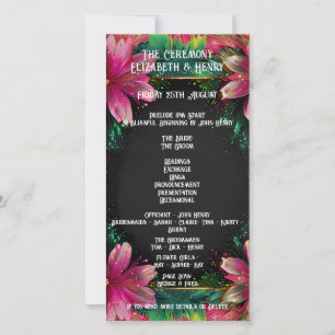 Carte Romance florissante : Un thème Mariage floral