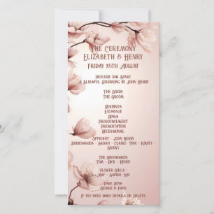 Carte Romance florissante : Un thème Mariage floral