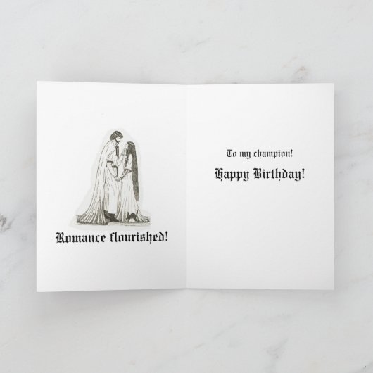 Carte "Romance Flourished" (Intérieur)