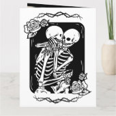 Carte Romance gothique sombre Je t'aime jusqu'à la mort  (Dos)
