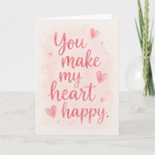 Carte Romance Mignon Vous Rendez Mon Cœur Heureux Saluta