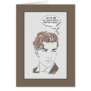 Carte Romance millénaire simple de l'anniversaire