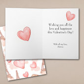 Carte Romance Parisienne de la Saint-Valentin