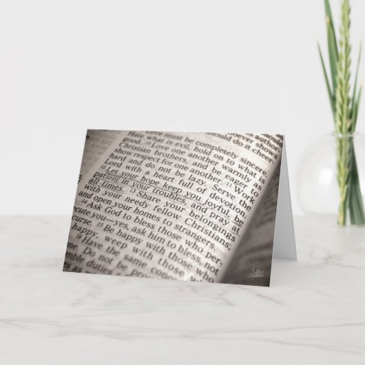 Carte Romans 12:12 [Carte de voeux] (Devant)