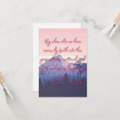 Carte Romans 5:2 KJV Bible Verse Pic Flat Salutation (Devant/Arrière en situation)