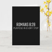 Carte Romans 8_28 - Objectif dans chaque étape Bible Rel (Fleur jaune)