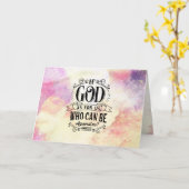 Carte Romans 8:31 If God for us who can be against us (Fleur jaune)