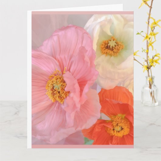 Carte Romantic (Fleur jaune)