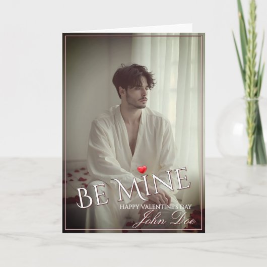 Carte Romantic Be Mine Valentine Design (Devant)