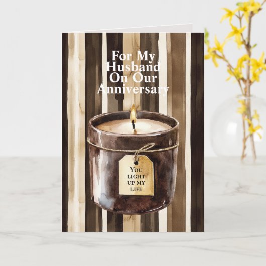 Carte Romantic I Love You Anniversary Blue Motorcycle (Fleur jaune)