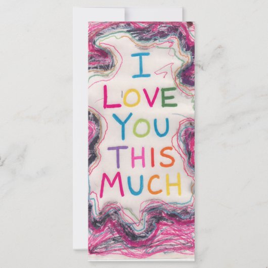 Carte Romantic I Love You This Much Greeting Card (Devant)