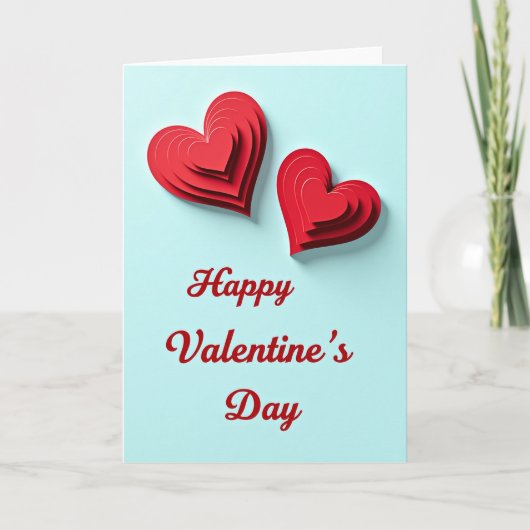 Carte Romantic Love Paper Layers Card (Devant)