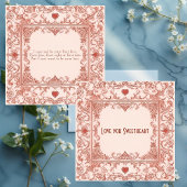 Carte Romantic Love Quote Rustic Distressed Shabby Chic